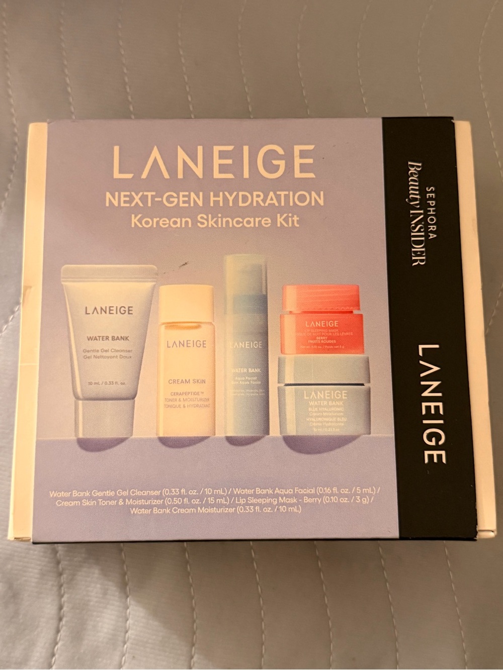 LANEIGE Next-Gen Hydration Korean Skincare Kit (New in box)